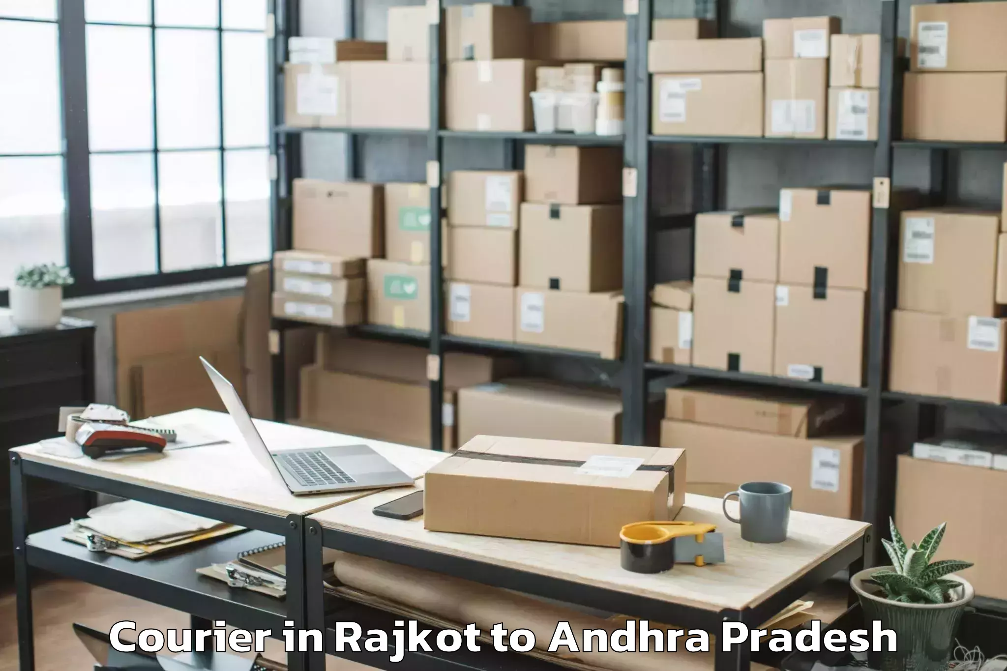 Book Rajkot to Samalkot Courier Online